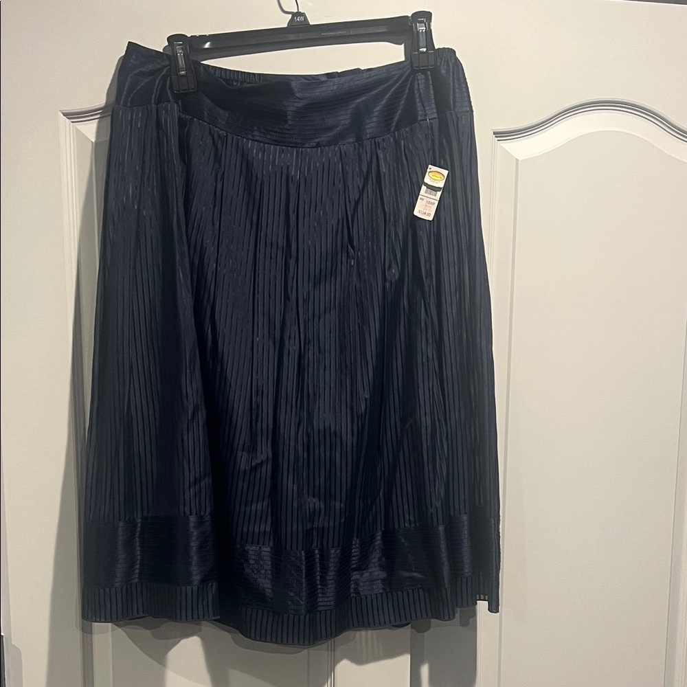 Talbots Navy A-Line Skirt